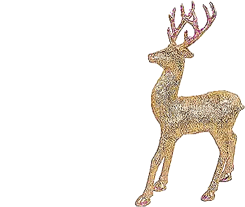 Glitter Deer with Antlers