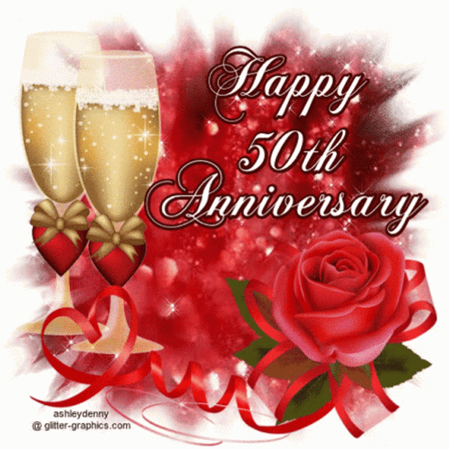 Glitter Happy Anniversary GIF