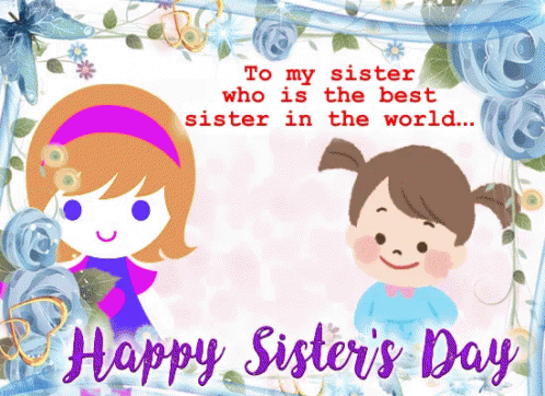 Glitter Happy Birthday Sister Happy Sister's Day GIF
