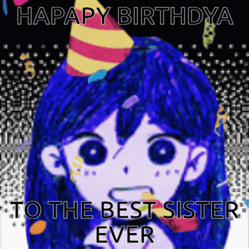 Glitter Happy Birthday Sister Best Sister Ever GIF