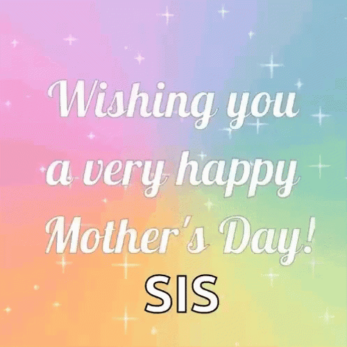 Glitter Happy Birthday Sister Mother's Day GIF