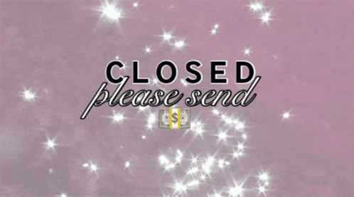 Glittering Closed Please Send Cash GIF