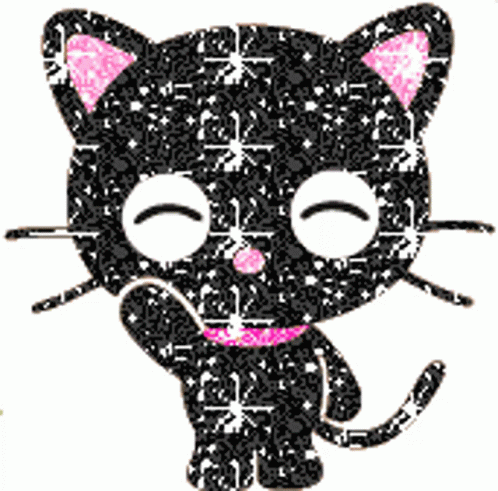 Glittery Chococat Cute Smile GIF