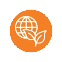 Globe and Leaves Circle