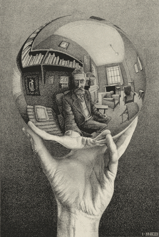 Globe Art Optical Illusion GIF
