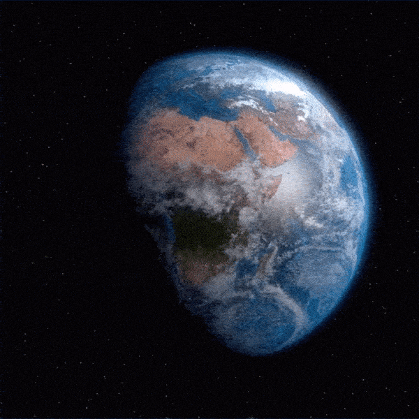 Globe Happy Rotating GIF