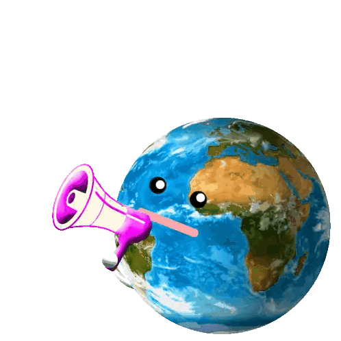 Globe with Megaphone Speak