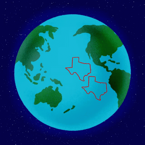 Globe with Speech Bubble Saying In The Deep Sea