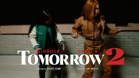Glorilla And Cardi Show Performance GIF