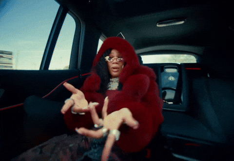 Glorilla Car Singing GIF