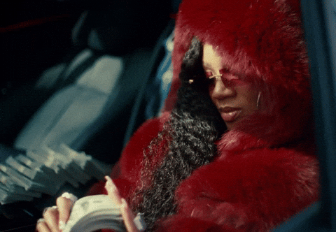 Glorilla Counting Money GIF