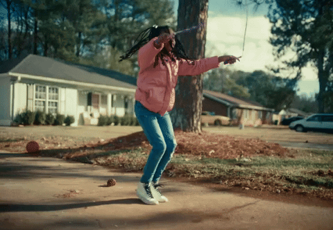 Glorilla Jumping Rope Side Walk GIF