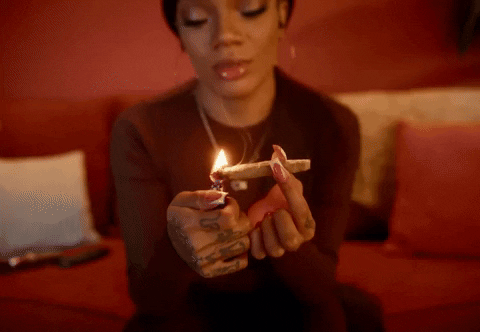 Glorilla Lighted A Roll Of Paper GIF