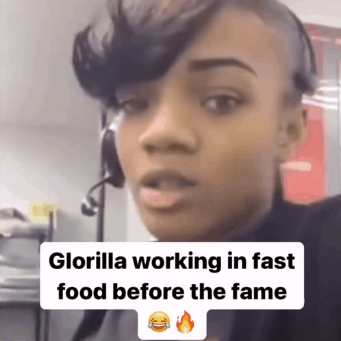 Glorilla Working As Restaurant Crew GIF