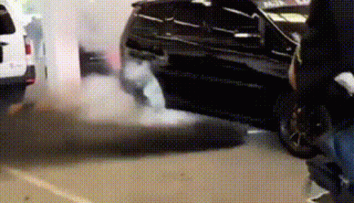 Glossy Black Innova Burnout GIF