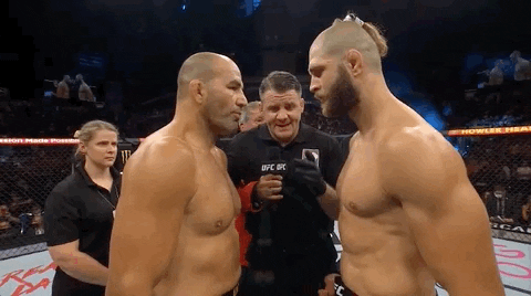 Glover Teixeira Face Off With Jiří Procházka GIF