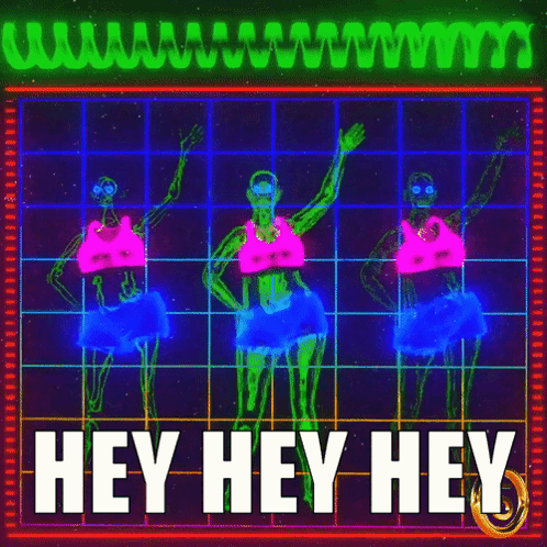 Glow in the Dark Hey Hey Hey Poster