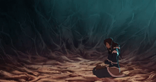 Glowing Blue Object In Cave GIF