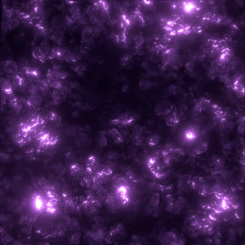 Glowing Dots on Purple Background