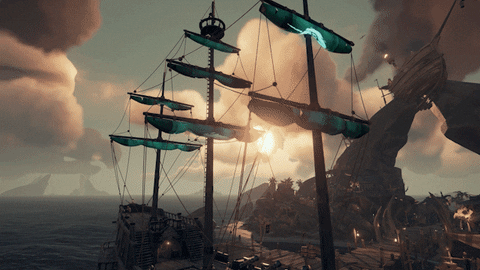 Glowing Gigantic Jolly Roger GIF