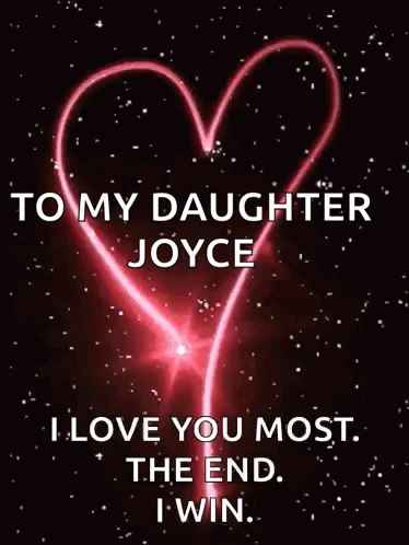 Glowing Heart To My Daughter Joyce I Love You