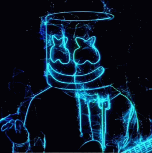 Glowing Led Light Marshmello GIF