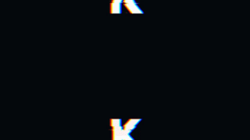 Glowing Letter K In The Dark GIF