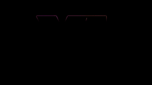 Glowing Letter V on Purple Background