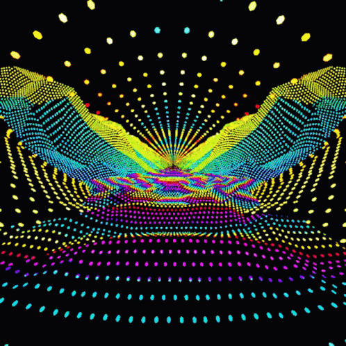 Glowing Mountains Optic GIF
