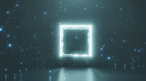 Glowing Square at Night