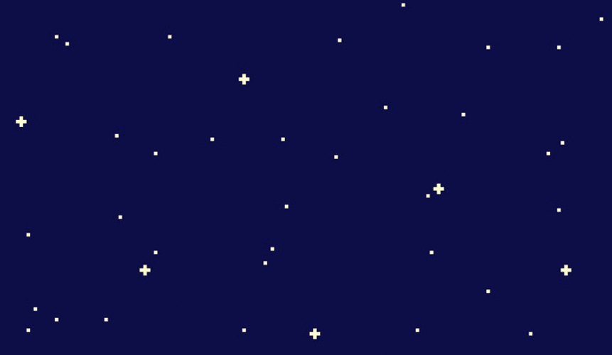 Glowing Stars On Blue Background GIF 