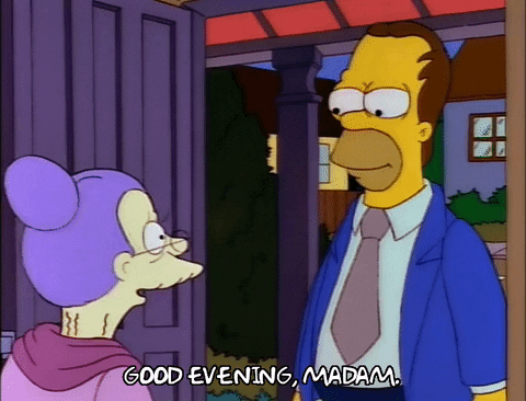 Homer Simpson Good Evening GIF