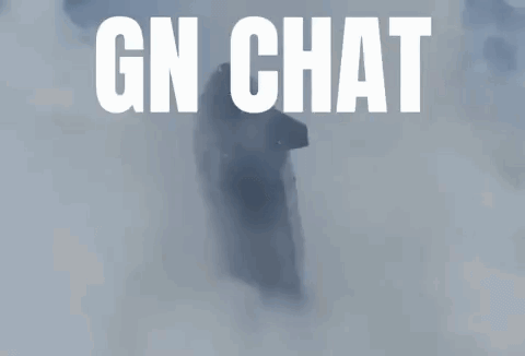 Gn Chat Is Written In White Letters On A Blue Background GIF