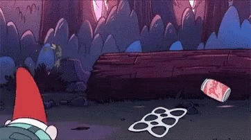 Gnome Gravity Falls Cartoon Plastic Stuck GIF