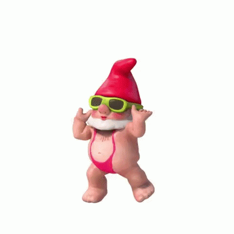 Gnome Sexy Santa Funny Dance GIF
