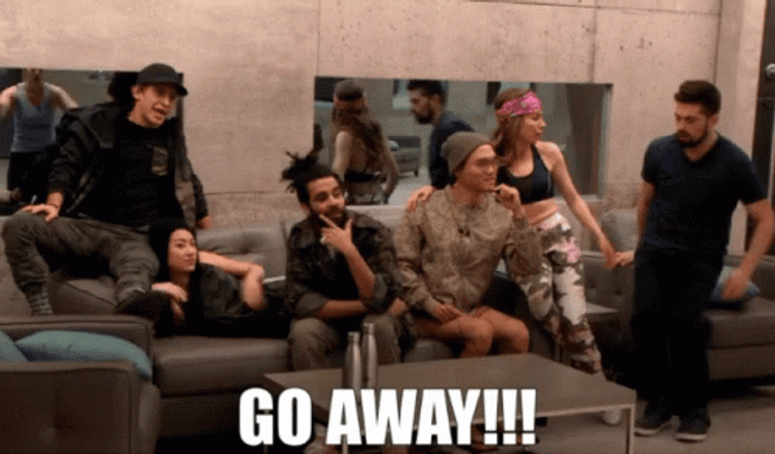 Go Away! You Cant Sit With Us GIF