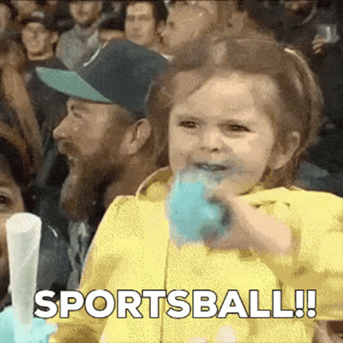 Go Ball Sports Cheering Kid GIF