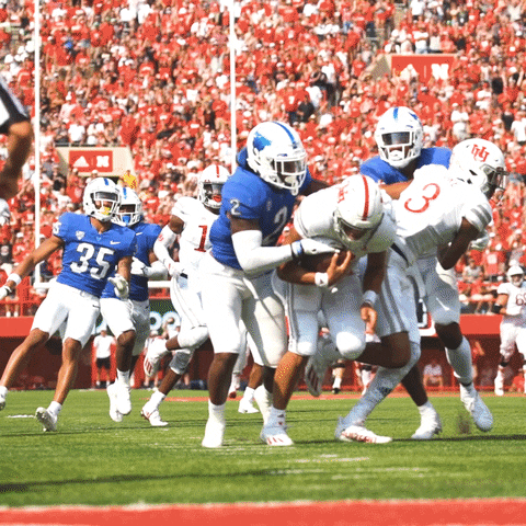 Go Big Happy Nebraska Football Red GIF