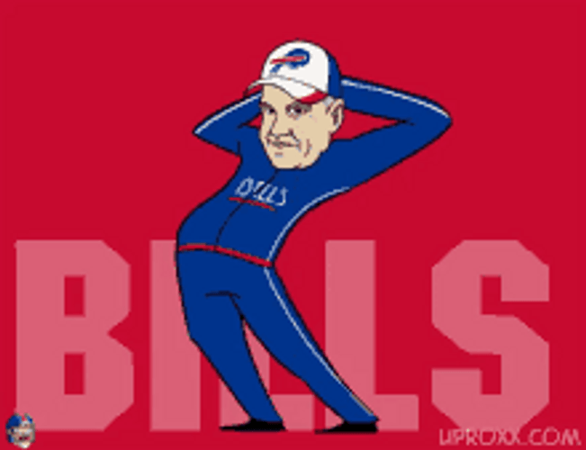 Go Bills Dancing Coach Cartoon GIF