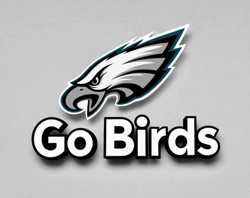 Go Birds Logo With Eagle