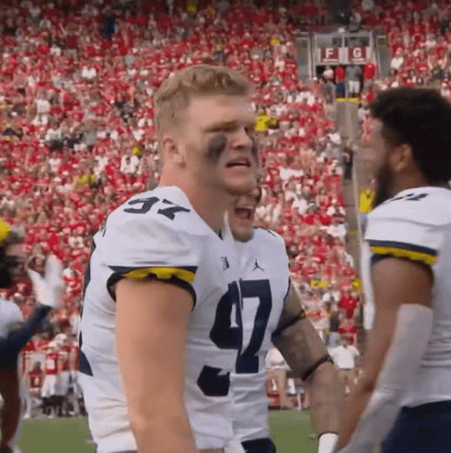 Aidan Hutchinson Go Blue Michigan GIF