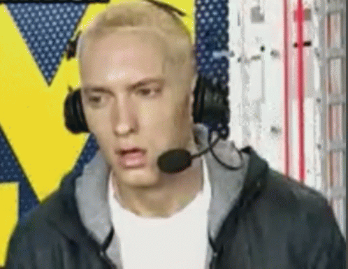 Go Blue Michigan Eminem Funny Face GIF