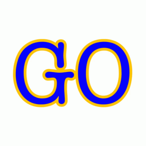 Go Blue Michigan Text GIF