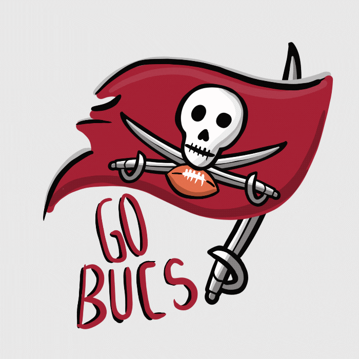 Go Bucs Banner With Logo GIF