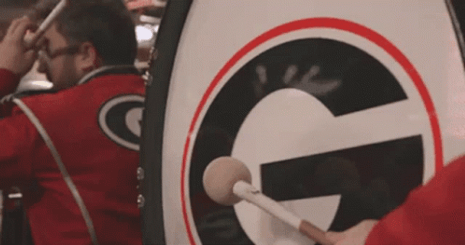 Go Dawgs Bass Drum GIF