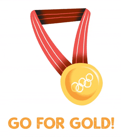 Go For Gold Medal GIF