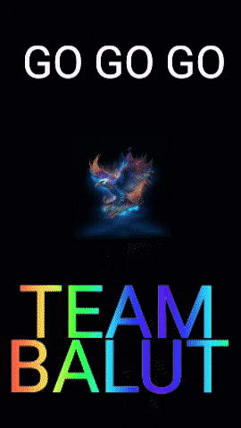 Go Go Go Team Balut Poster with Eagle