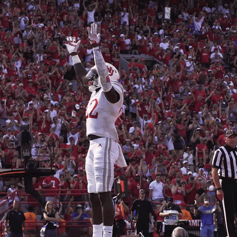 Go Huskers Big Red Football Game GIF
