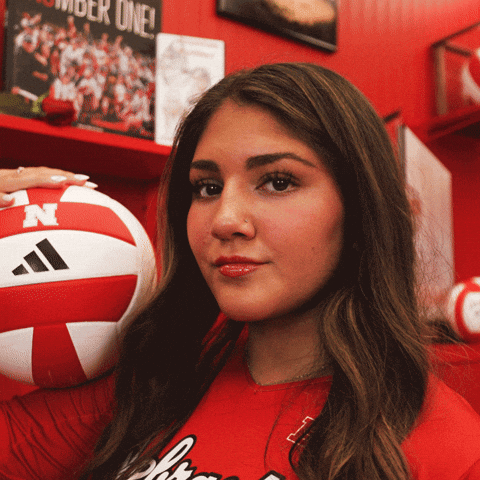 Go Nebraska Volleyball Big Red Ladies GIF