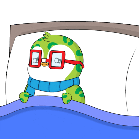 Go Night Night Green Pudgy Penguin GIF
